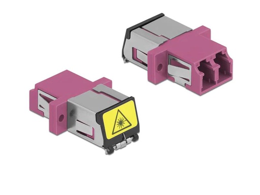 [90184323 1251458] Delock LWL-Kupplung LC – LC Duplex Multimode OM4 1 Stück