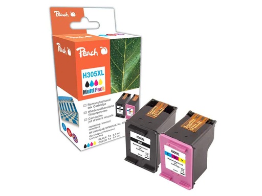 [90184475 1235825] Peach Tinte HP Nr. 305XL / 6ZA94AE 1x Black, 1x Color