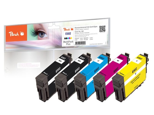 [90184486 1235816] Peach Tinte Epson Nr. 502 2x BK, 1x C, M, Y