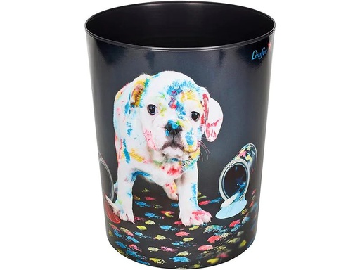[90184505 1239013] Läufer Papierkorb Bunter Hund, 13 l