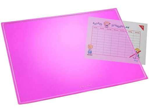 [90184873 1238964] Läufer Schreibunterlage Transluzent 40 x 53 cm, Pink