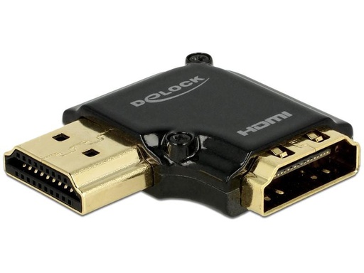 [90184978 1232869] Delock Adapter High Speed Ethernet 4K 90° HDMI - HDMI