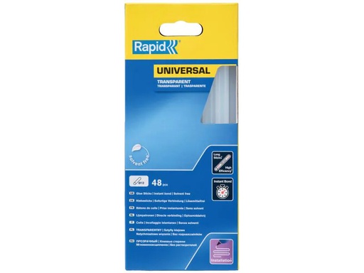 [90027106 1046445] Rapid Klebestick Universal 12 mm Transparent