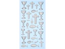 HobbyFun Motivsticker Kommunion/Konfirmation 1 Blatt