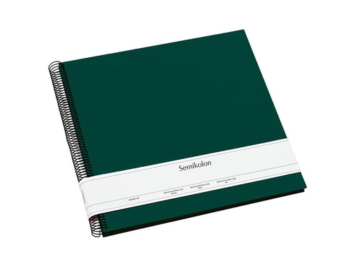 [90185283 1216949] Semikolon Fotoalbum 34.5 x 33.2 cm Dunkelgrün, 50 schwarze Seiten