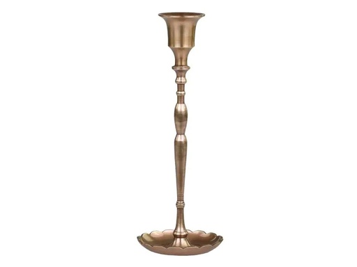 [90185352 1233367] Chic Antique Kerzenständer Messing, 7 x 19.5 cm