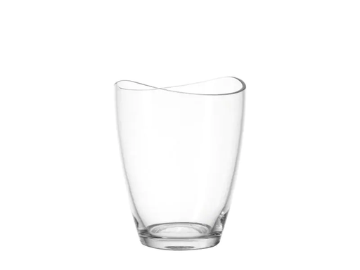 [90027133 554578] Leonardo Windlicht Loop 18 cm 18 cm, Glas, Transparent