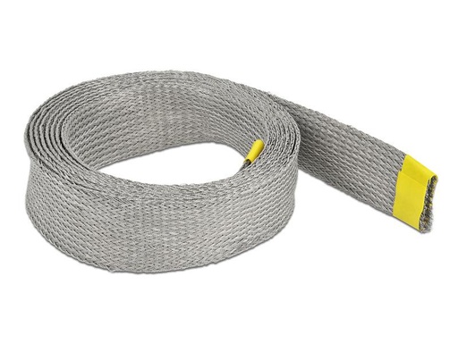 [90185394 1236973] Delock Kabelschlauch zur EMV Abschirmung 2 m x 25 mm Grau