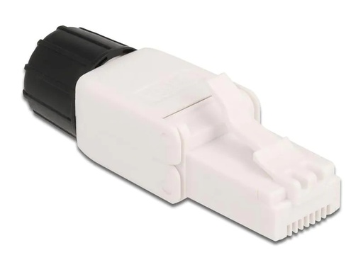 [90185462 1236970] Delock Stecker RJ45 Cat.6A UTP werkzeugfrei 1 Stück, Weiss