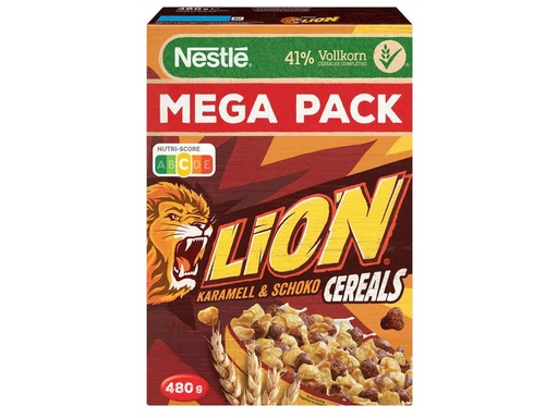 [90185548 1244722] Nestlé Cerealien Lion Cerealien Karamell und Schoko 480 g