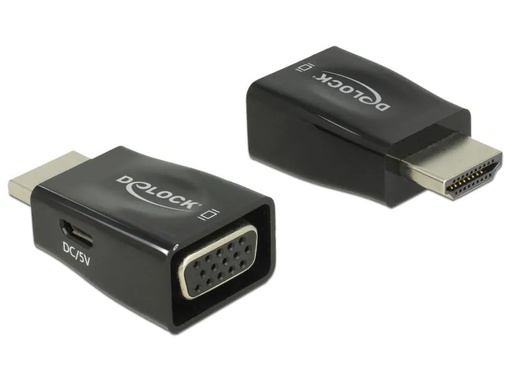 [90027219 801177] Delock Konverter HDMI zu VGA USB Strom optional