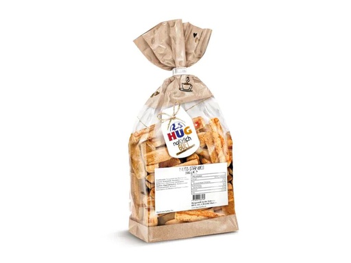 [90185583 1243358] HUG Guetzli Nuss-Stängeli 500 g