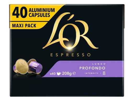 [90185660 1238951] L'Or Kaffeekapseln Espresso Lungo Profondo 40 Stück