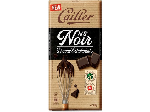 [90185817 1244711] Cailler Dunkle Tafelschokolade 80% 200 g