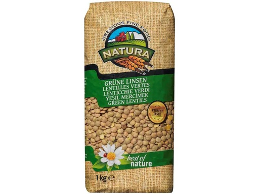 [90185835 1252430] Natura Grüne Linsen 1 kg