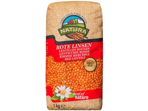 [90185851 1252432] Natura Rote Linsen 1 kg