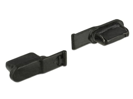 [90027259 599316] Delock Staubschutz Lightning f 10 Stk. Schwarz