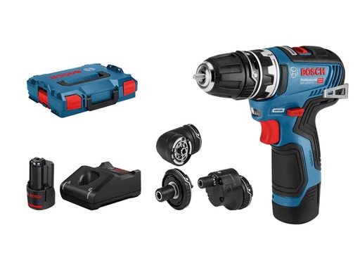 [90027335 974245] Bosch Professional Akku-Bohrschrauber GSR 12 V-35 FC Kit inkl. Zubehör-Set