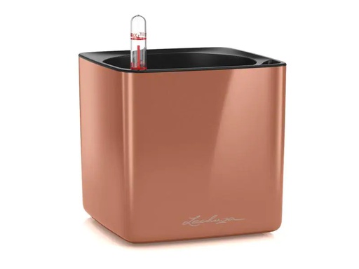 [90027354 992717] Lechuza Pflanzentopf CUBE Glossy Kupfer