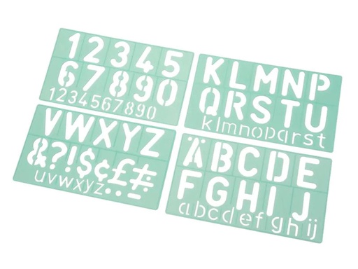 [90027383 514806] Linex Schriftschablone Standard Gross