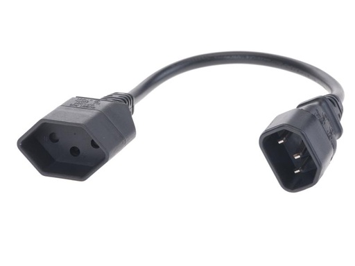 [90027506 602759] Diggelmann Gerätekabel 0.3 m T13-C14