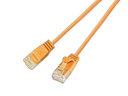 SLIM Slimpatchkabel RJ-45 - RJ-45, Cat 6, UTP, 2 m, Orange