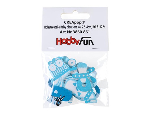 [90186509 1237680] HobbyFun Miniatur-Figur Baby Junge Hellblau