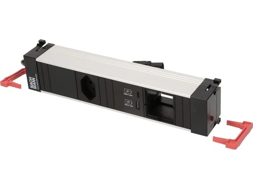 [90186539 1253791] Bachmann Einbausteckerleiste CONFERENCE 1x T13, 1x USB A/C, 1x Custom