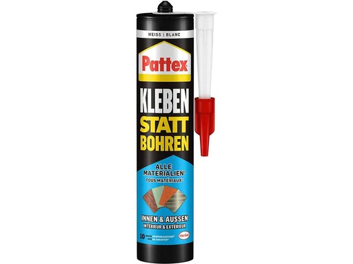 [90186670 1255317] Pattex Montagekleber Innen &amp; Aussen 450 g, Weiss