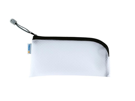 [90186697 1255644] HERMA Etui Mesh Bag 23 x 11 cm, Schwarz/Weiss