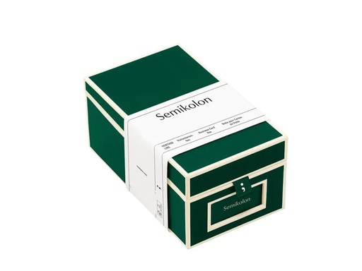 [90186711 1216967] Semikolon Visitenkartenbox Dunkelgrün