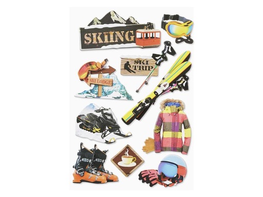 [90186803 1238361] HobbyFun Motivsticker Wintersport 1 Blatt