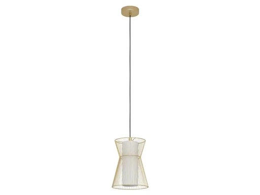 [90186830 1232762] EGLO Leuchten Pendelleuchte MASETA 1x E27 Gold/Weiss