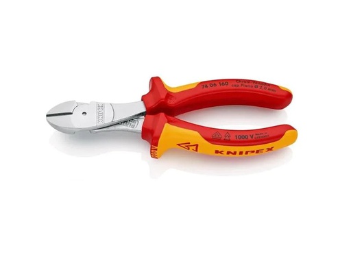 [90187059 1249521] Knipex Kraft-Seitenschneider VDE 160 mm