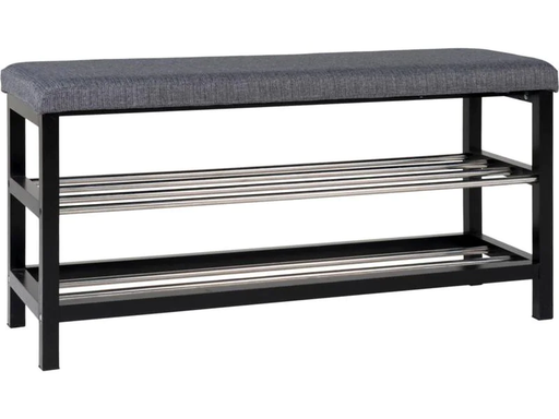 [90187141 1249599] House Nordic Bank Padova 100 x 50 cm, Grau/Schwarz