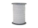 Pattberg Geschenkband Poly Glitter 1 cm x 100 m, Silber