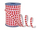Pattberg Geschenkband Honeymoon 1 cm x 250 m, Rot/Weiss