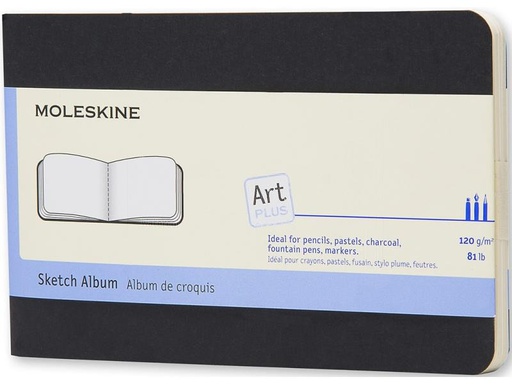 [90027745 1079106] Moleskine Notizbuch A6 Blanko, Schwarz