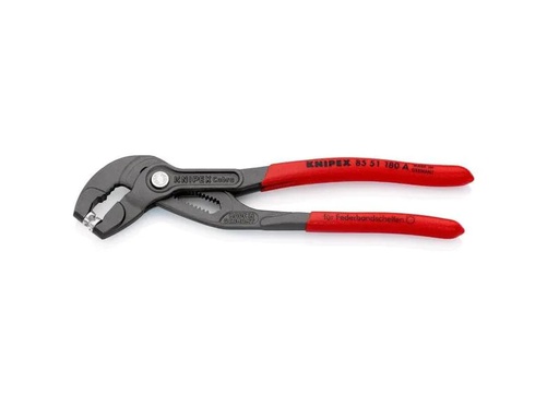 [90187432 1249525] Knipex Federbandschellenzange 180 mm, Ø 50 mm
