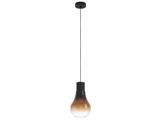 [90187455 1232807] EGLO Leuchten Pendelleuchte CHASELY 1x E27 Schwarz/Braun