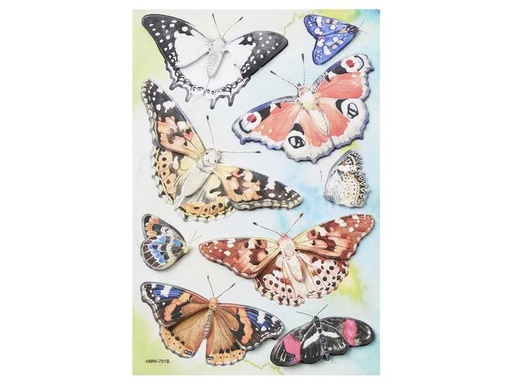 [90187648 1238353] HobbyFun Motivsticker Schmetterling 1 Blatt