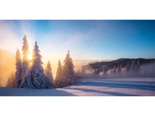 [90187689 1243126] ABC Motivkarte Winterlandschaft A6/5