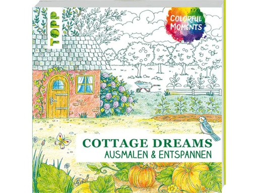[90187698 1245362] Frechverlag Malbuch Colorful Moments – Cottage Dreams 96 Seiten