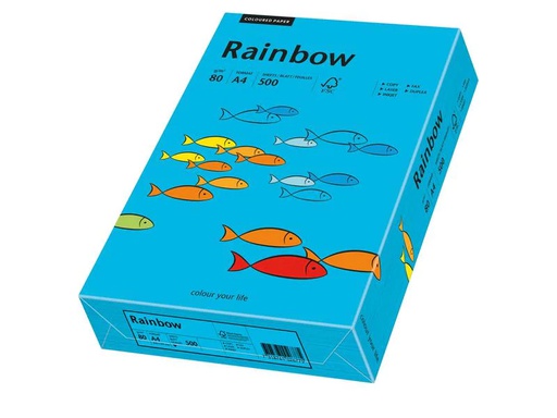 [90187758 1252465] Rainbow Kopierpapier Rainbow 80 g/m² A4, Blau