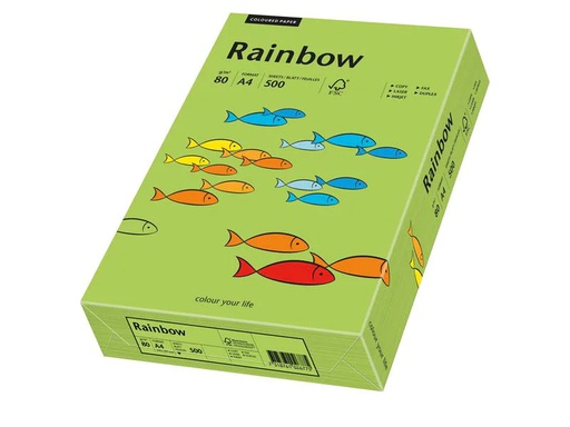 [90187789 1252464] Rainbow Kopierpapier Rainbow 80 g/m² A4, Grün