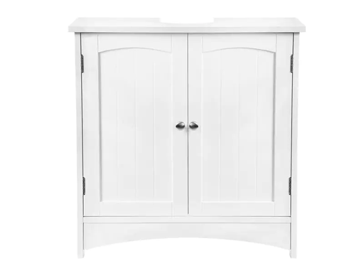 [90187803 1251504] VASAGLE Waschbeckenunterschrank mit Doppeltür 60 x 60 cm, Weiss