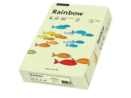 [90187858 1252455] Rainbow Kopierpapier Rainbow 80 g/m² A4, Hellgrün