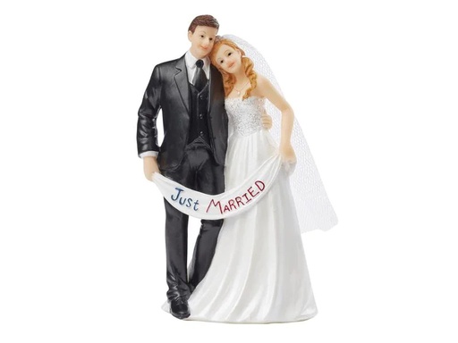 [90187955 1239159] HobbyFun Mini-Figur Hochzeitspaar 13.5 x 7 cm