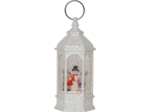 [90187969 1187390] Star Trading Laterne mit dem Schneemann, 23 cm, Weiss
