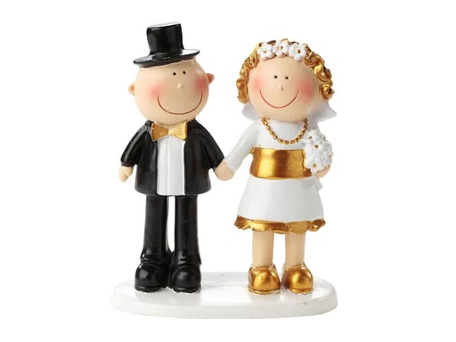 [90188084 1239166] HobbyFun Mini-Figur goldene Hochzeit 8.5 cm
